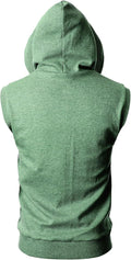 Urban Hoodies Article #8528 Hooded Vest with Zipper Trim